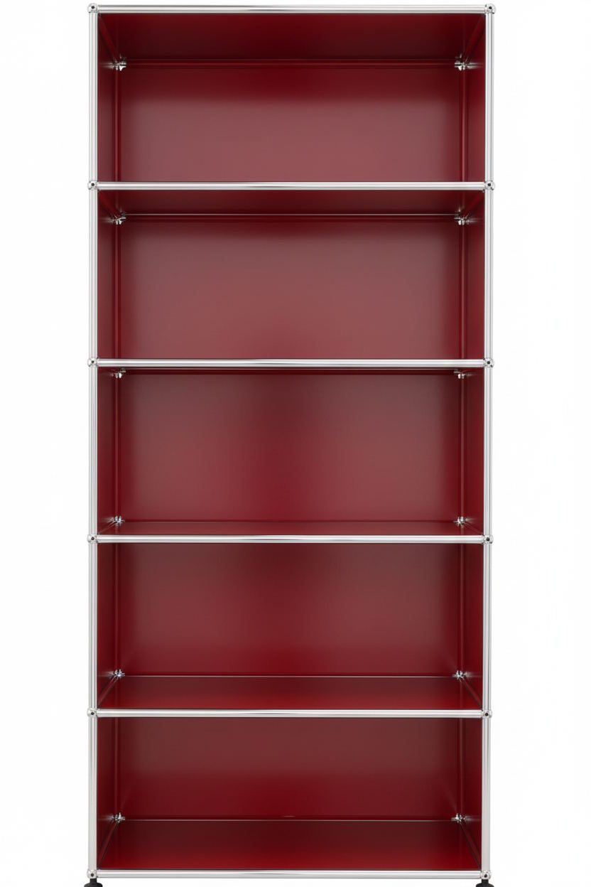 USM Haller Regal Offen H 179 cm Rubinrot