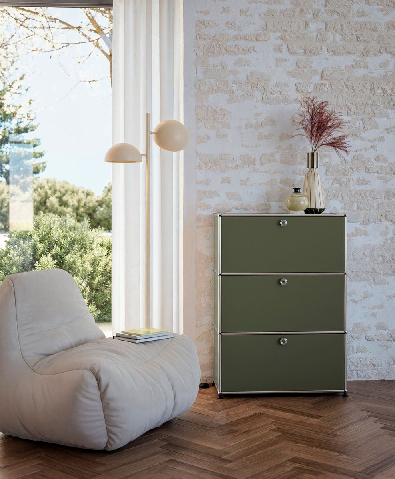 USM Haller Highboard 3 Schubladen