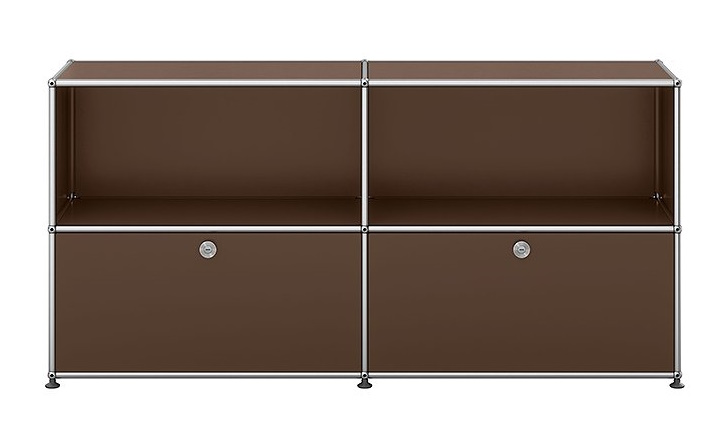 USM Haller Sideboard mit 2 Klappen – QUICK SHIP-braun