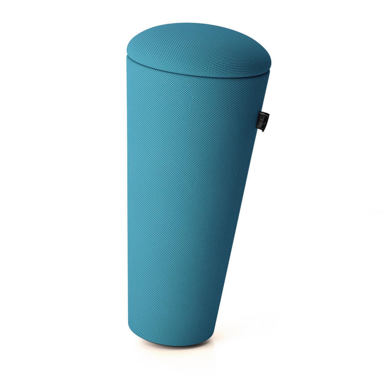 Hellblauer Wilkhahn Stand-Up Sitzhocker: Ergonomischer Stehhocker für Büro und Homeoffice, dynamisches Sitzen.