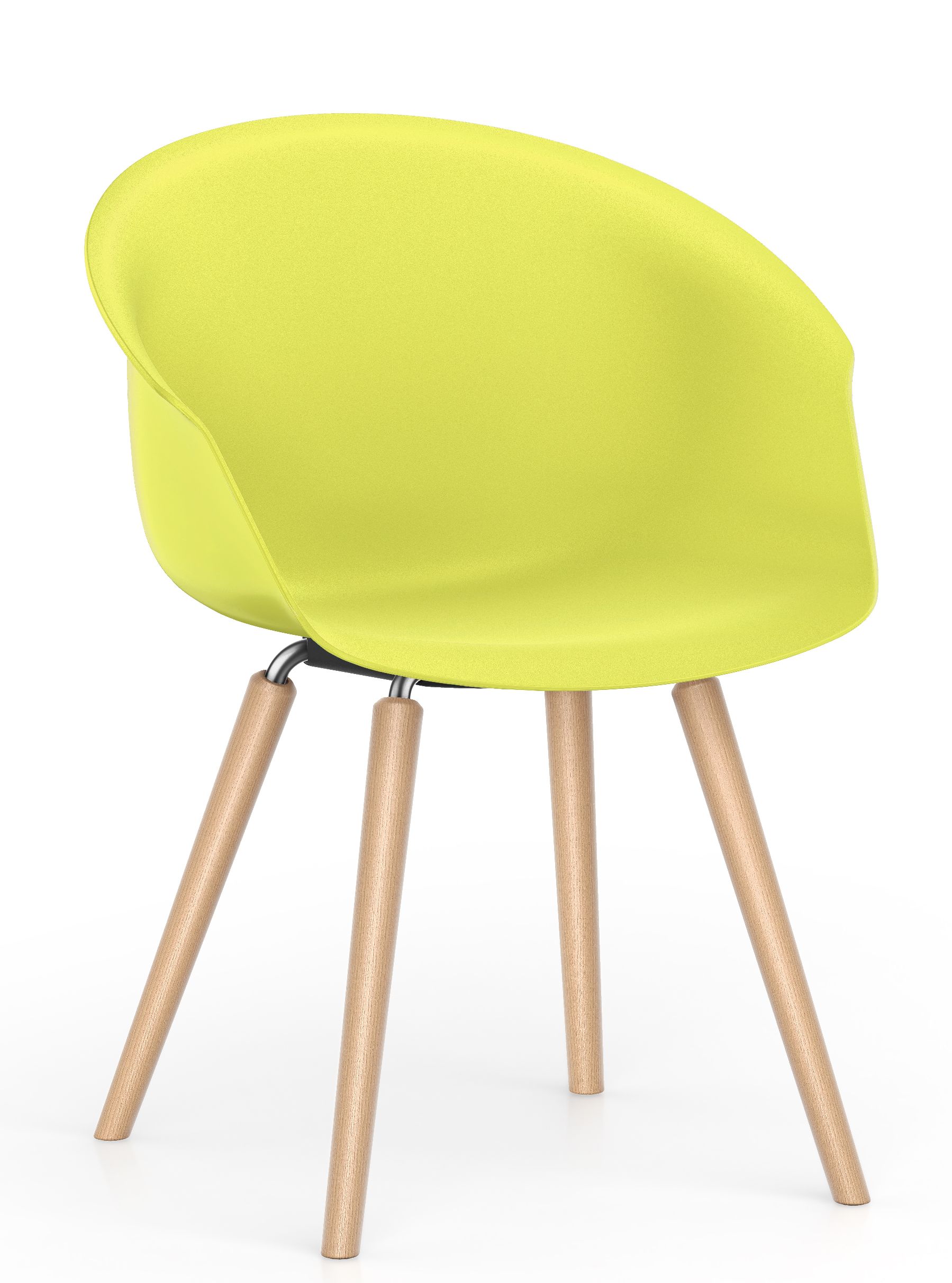 Shuffleis Clubsessel Vierfuß Holz Interstuhl