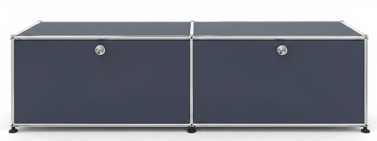 USM Haller Lowboard 2 Klappen Anthrazitgrau