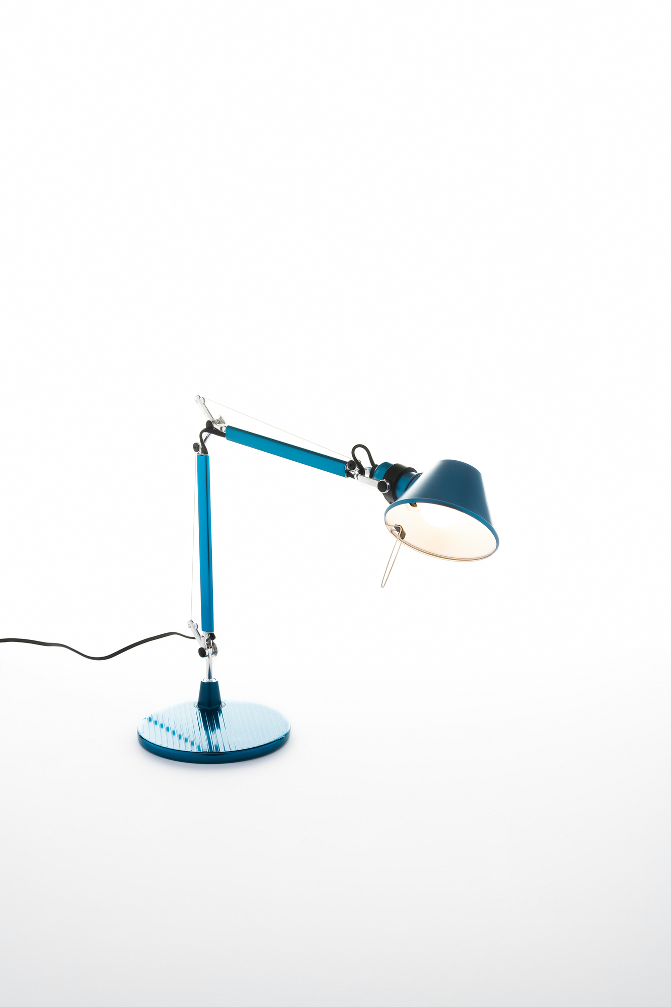 Tolomeo Micro Tischleuchte Body mit Fuß Blau Artemide EINZELSTÜCK