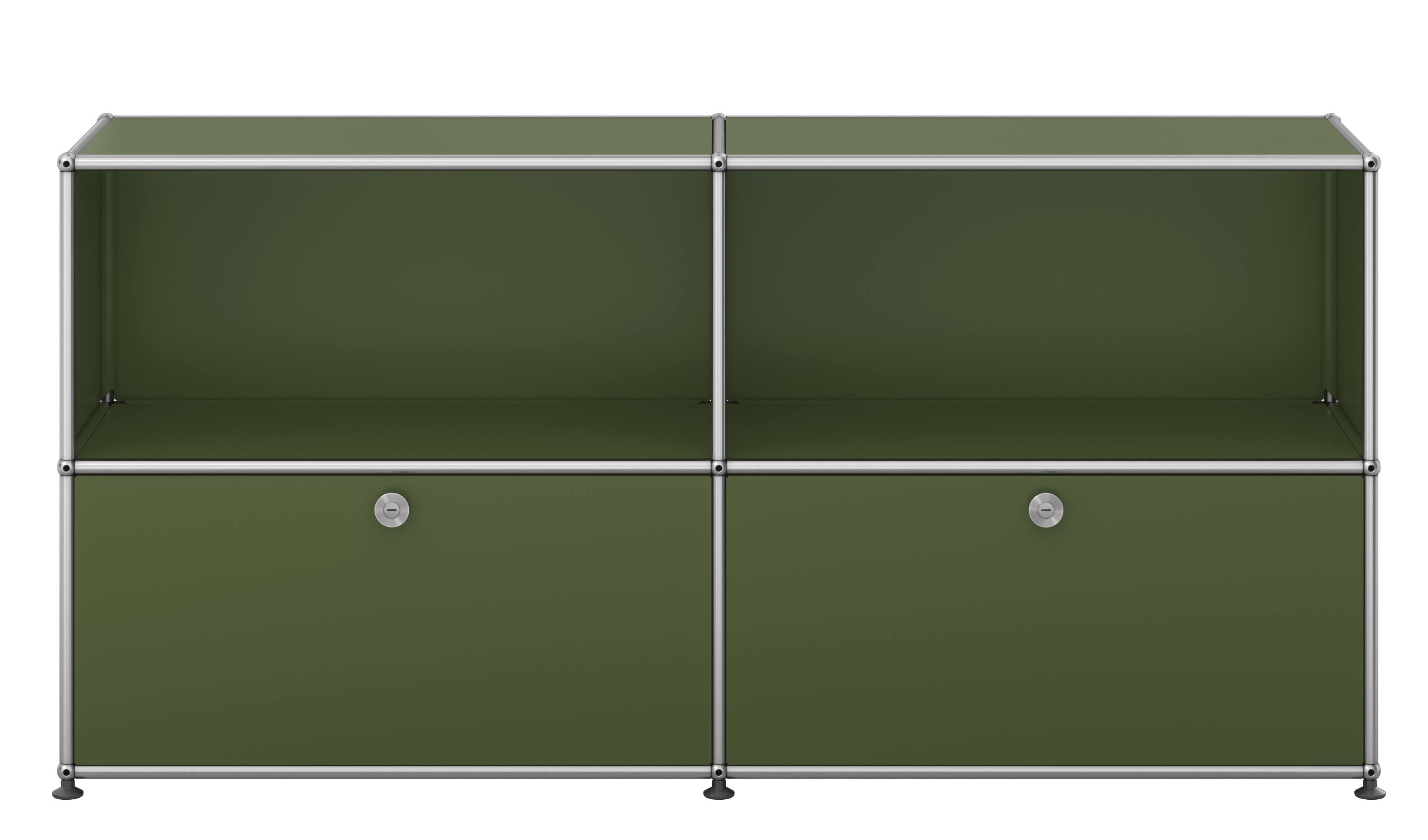 USM Haller Sideboard mit 2 Klappen – QUICK SHIP Olivgrün