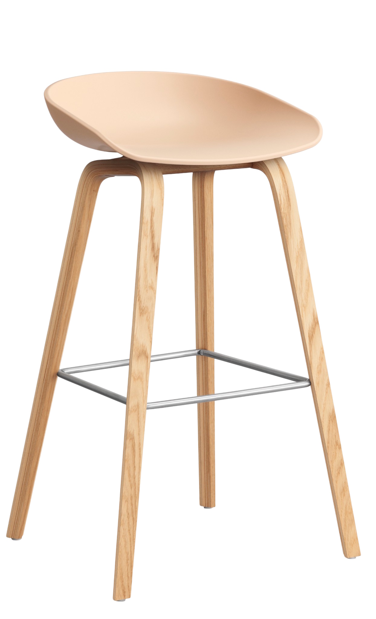 About a Stool AAS32 / AAS 32 Barhocker Low wasserbasierter Lack / PALE PEACH 2.0 Hay EINZELSTÜCK 