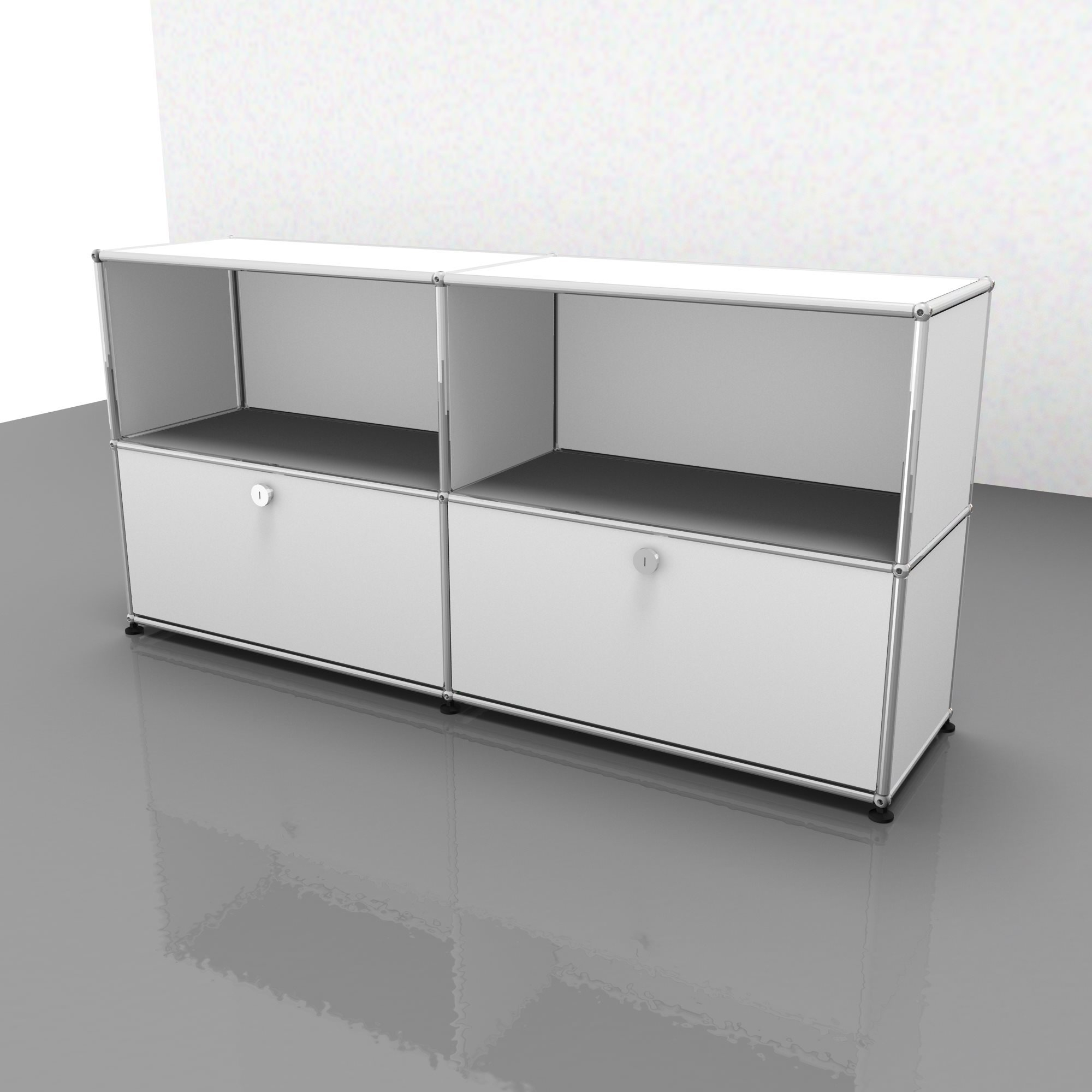 USM Haller Sideboard mit 2 Klappen – QUICK SHIP-braun