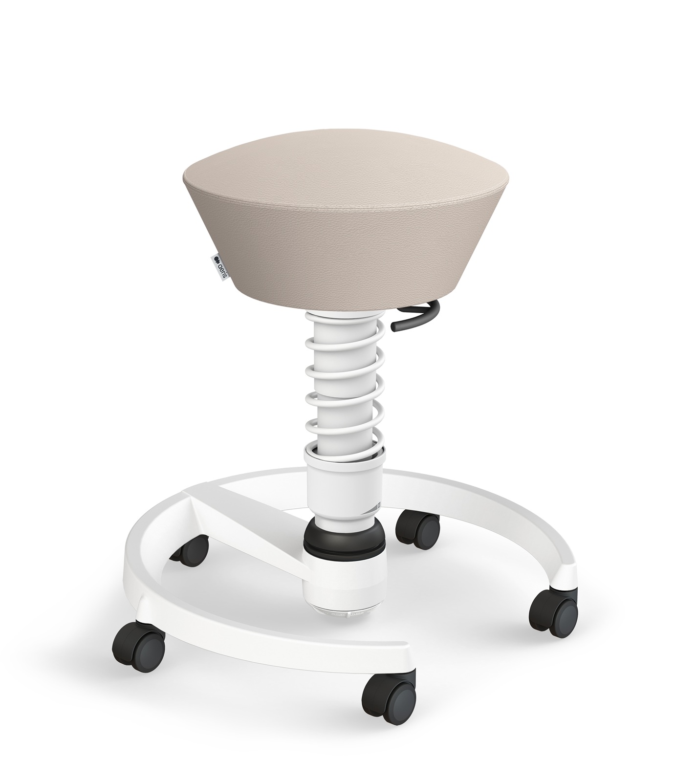 Swopper auf Rollen Hocker Gestell Weiß LIMITED EDITION Aeris 