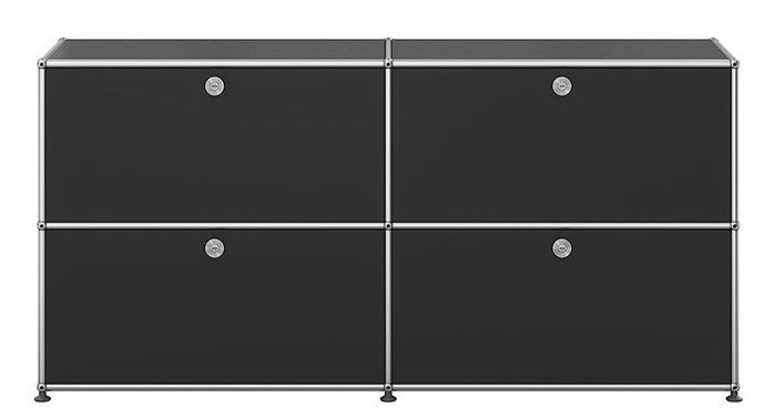 USM Haller Sideboard 4 Klappen Graphitschwarz - FAST DELIVERY USM Haller Sideboard 4 Klappen Graphitschwarz - FAST DELIVERY