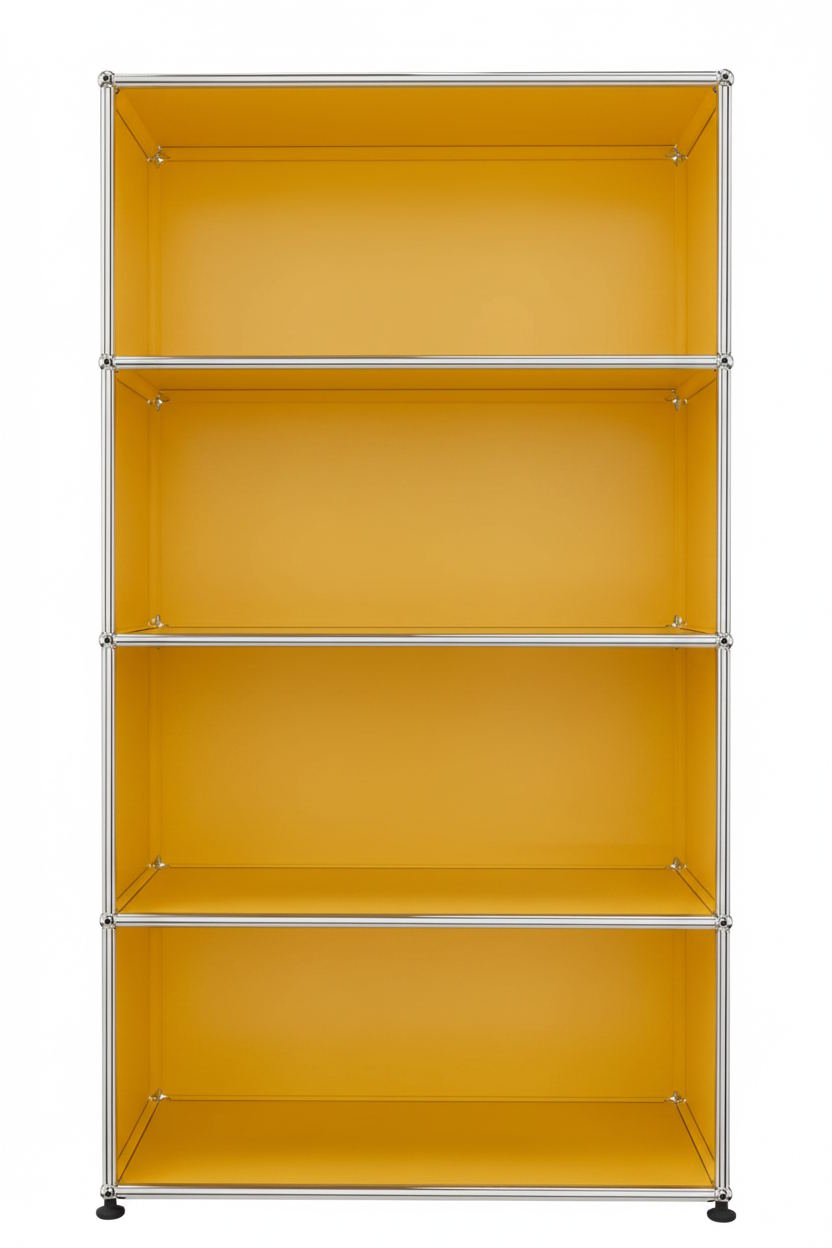 USM Haller Regal Offen H 144 cm Goldgelb
