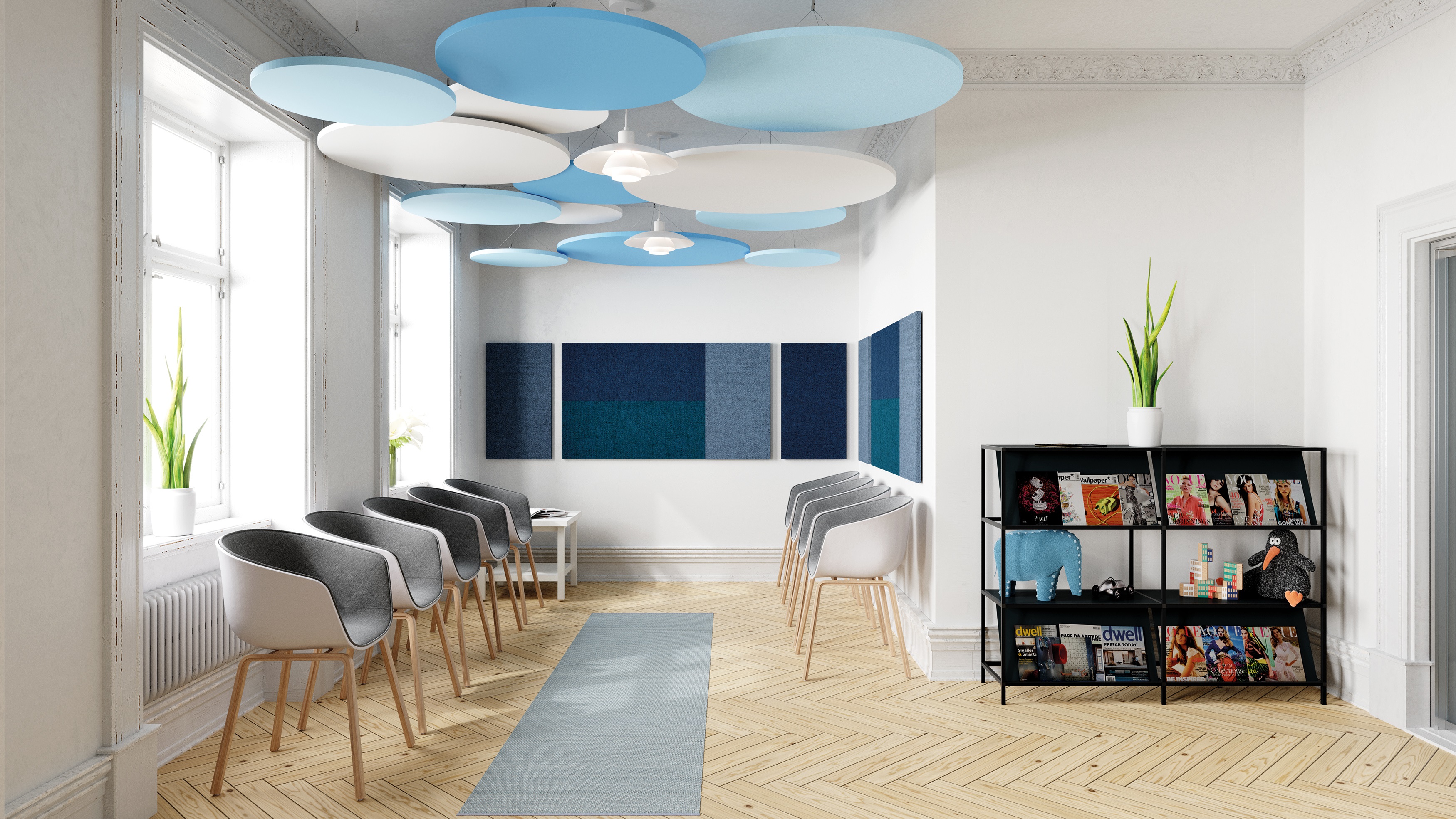 Terio Plus Akustik Panel Decke horizontal von Palmberg