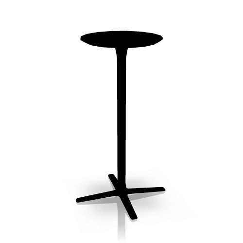 Kinetic Stehtisch Ø 60 cm, Vierbein von Interstuhl