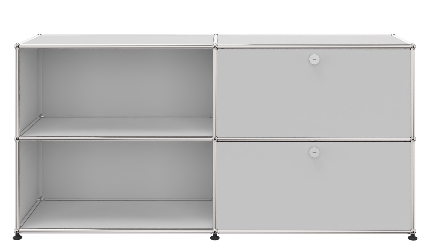 USM Haller Sideboard 2 Offen / 2 Klappen Rechts Reinweiß - FAST DELIVERY USM Haller Sideboard 2 Offen / 2 Klappen Rechts Reinweiß - FAST DELIVERY