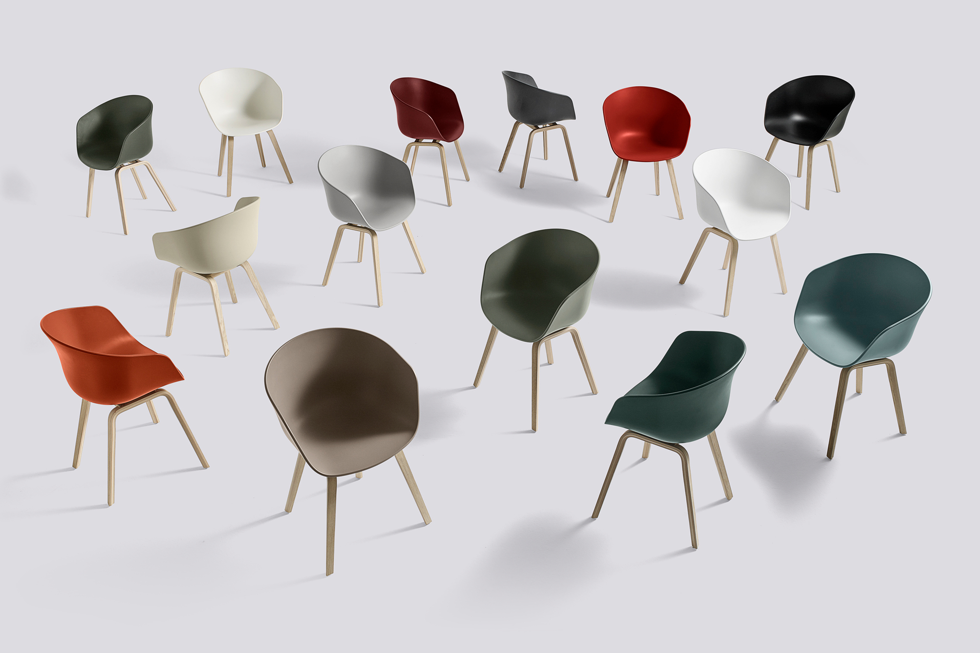 About A Chair AAC22 / AAC 22 Stuhl Wasserbasierter Lack/Weiß 10 Hay EINZELSTÜCK