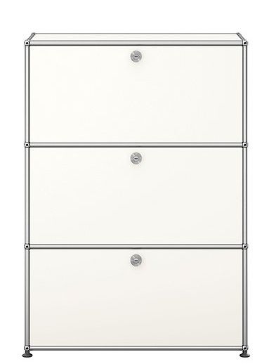 USM Haller Highboard 3 Klappen Reinweiß - FAST DELIVERY
