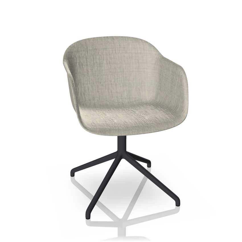 Fiber armchair swivel base discount