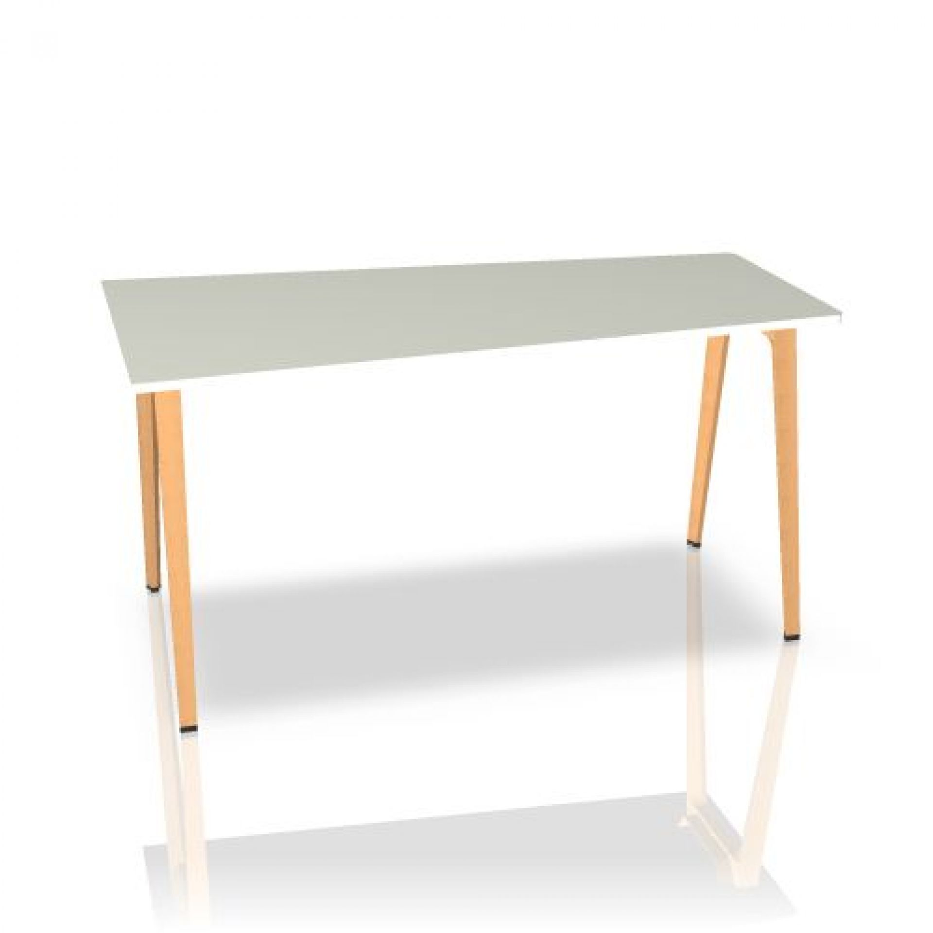 B-Free Stehtisch Pintform Holzfuß H100 x T1100/800 x B2000 von Steelcase