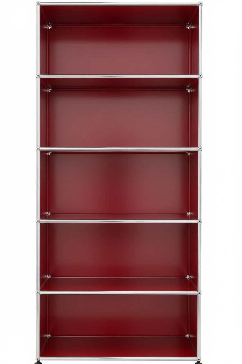 USM Haller Regal Offen H 179 cm Rubinrot