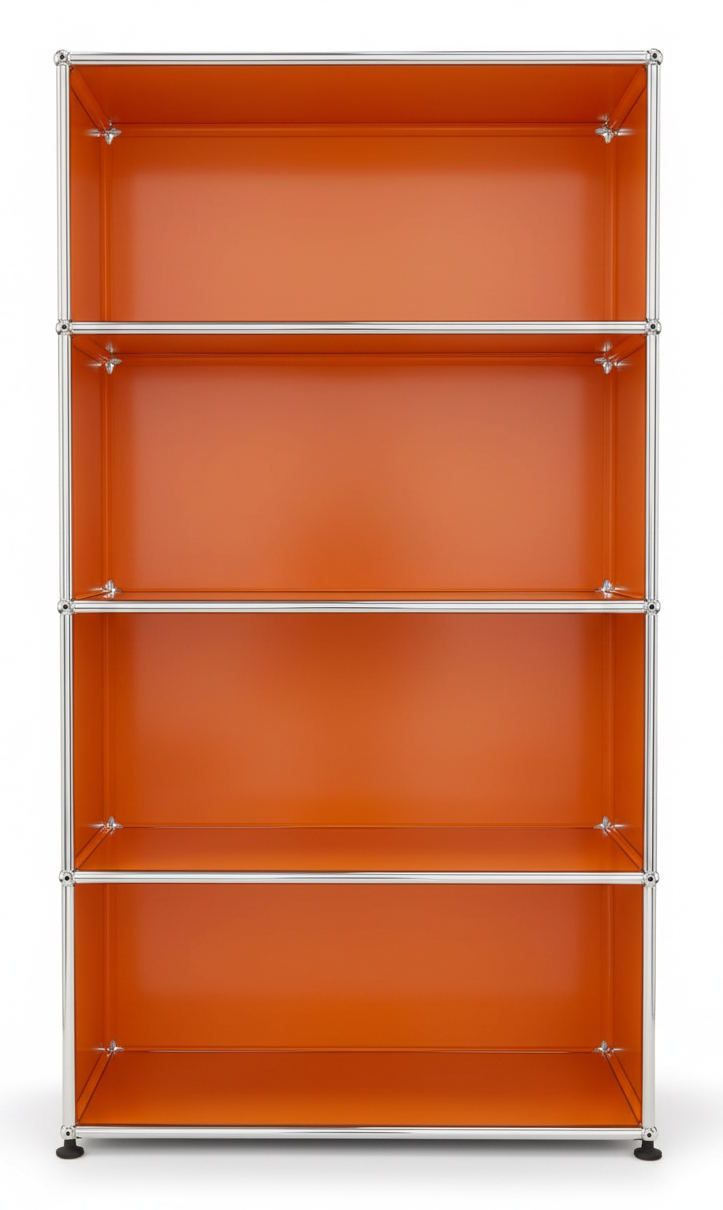 USM Haller Regal Offen H 144 cm Reinorange