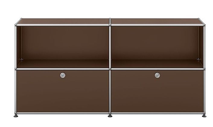 USM Haller Sideboard mit 2 Klappen – QUICK SHIP-braun