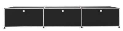 USM Haller Lowboard 3 Klappen Graphitschwarz- FAST DELIVERY