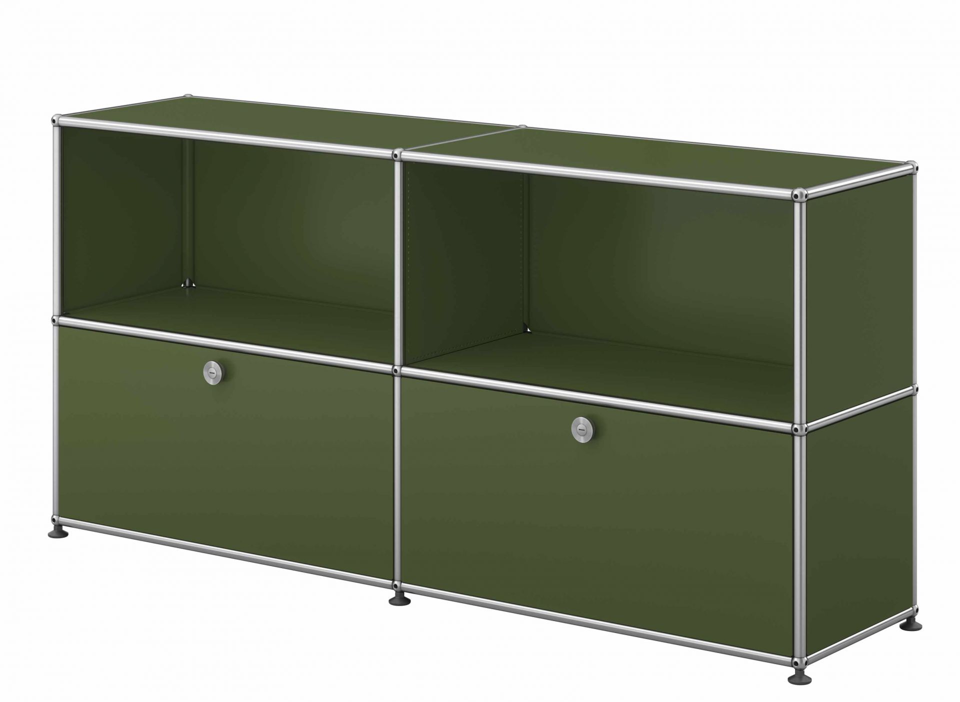 USM Haller Sideboard mit 2 Klappen – QUICK SHIP Olivgrün