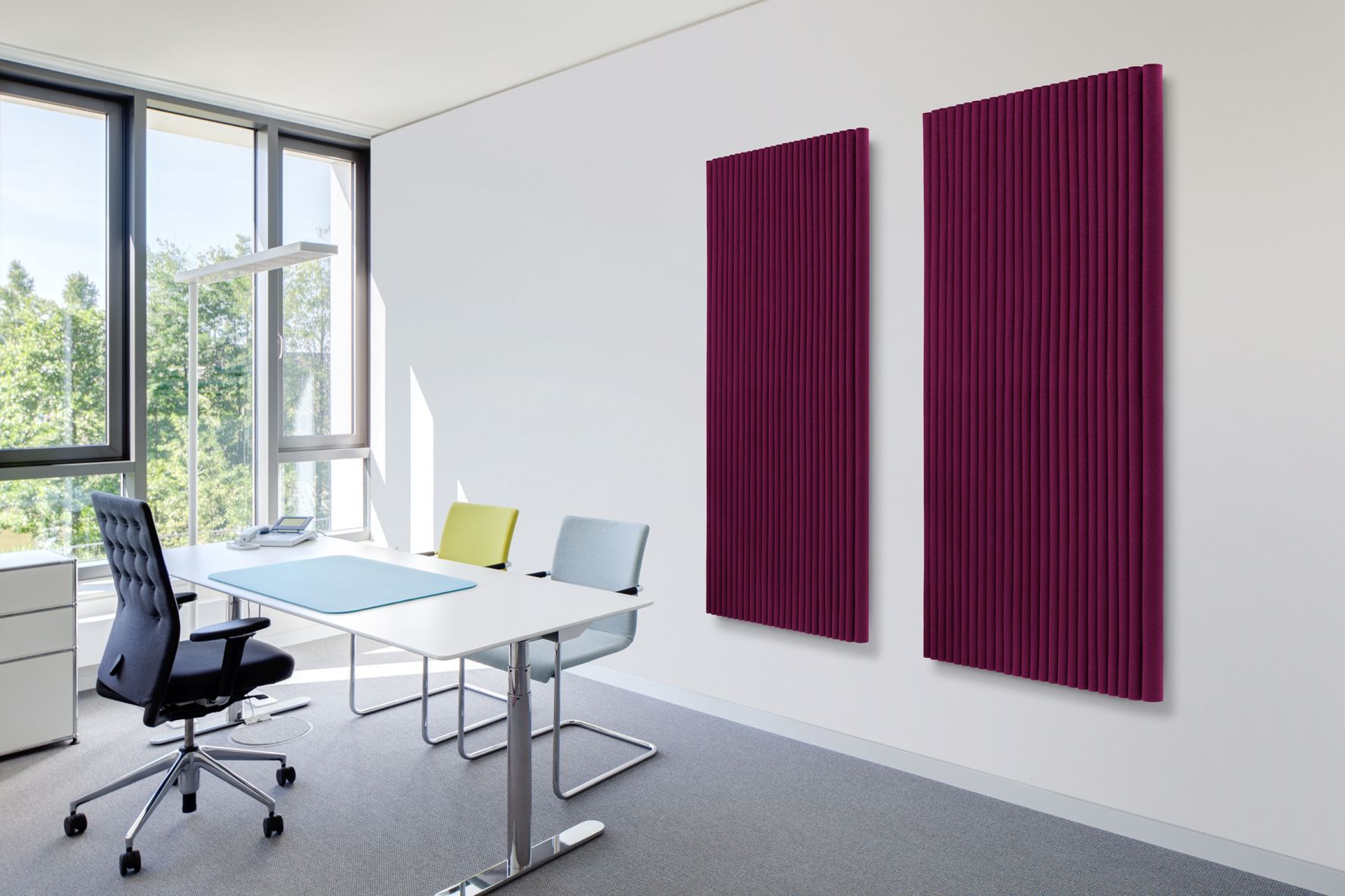 Welle Wandmodul Hochformat inkl. 4 Wandhalterungen Hey Sign