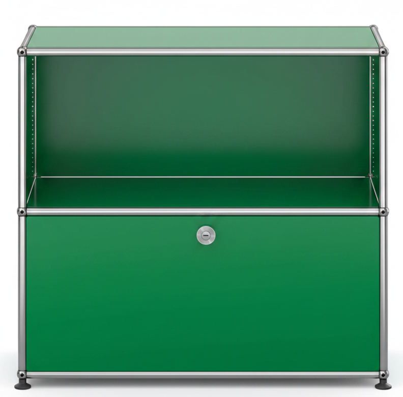 USM Haller Sideboard 1 Offen / 1 Klappe Grün