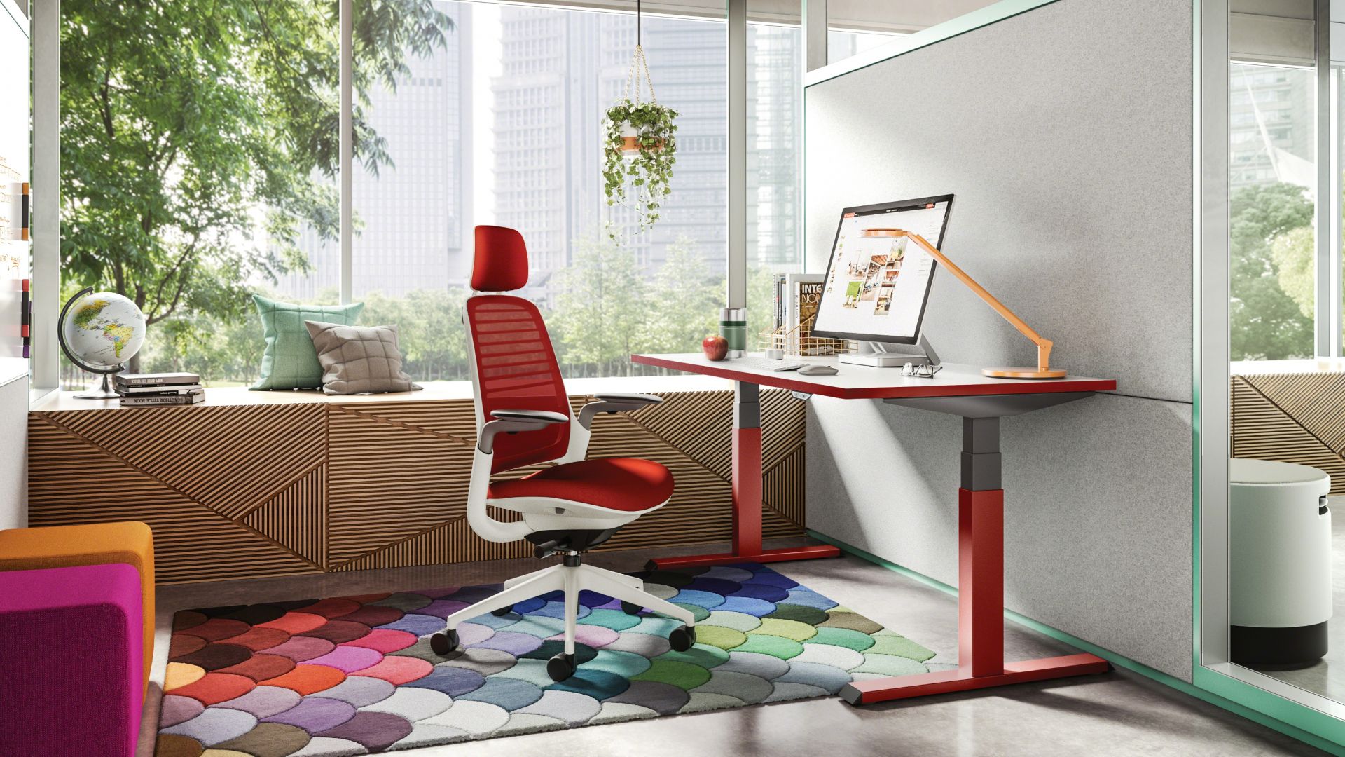 Migration Sitz-/Stehtisch 72 – 125 cm hoch von Steelcase