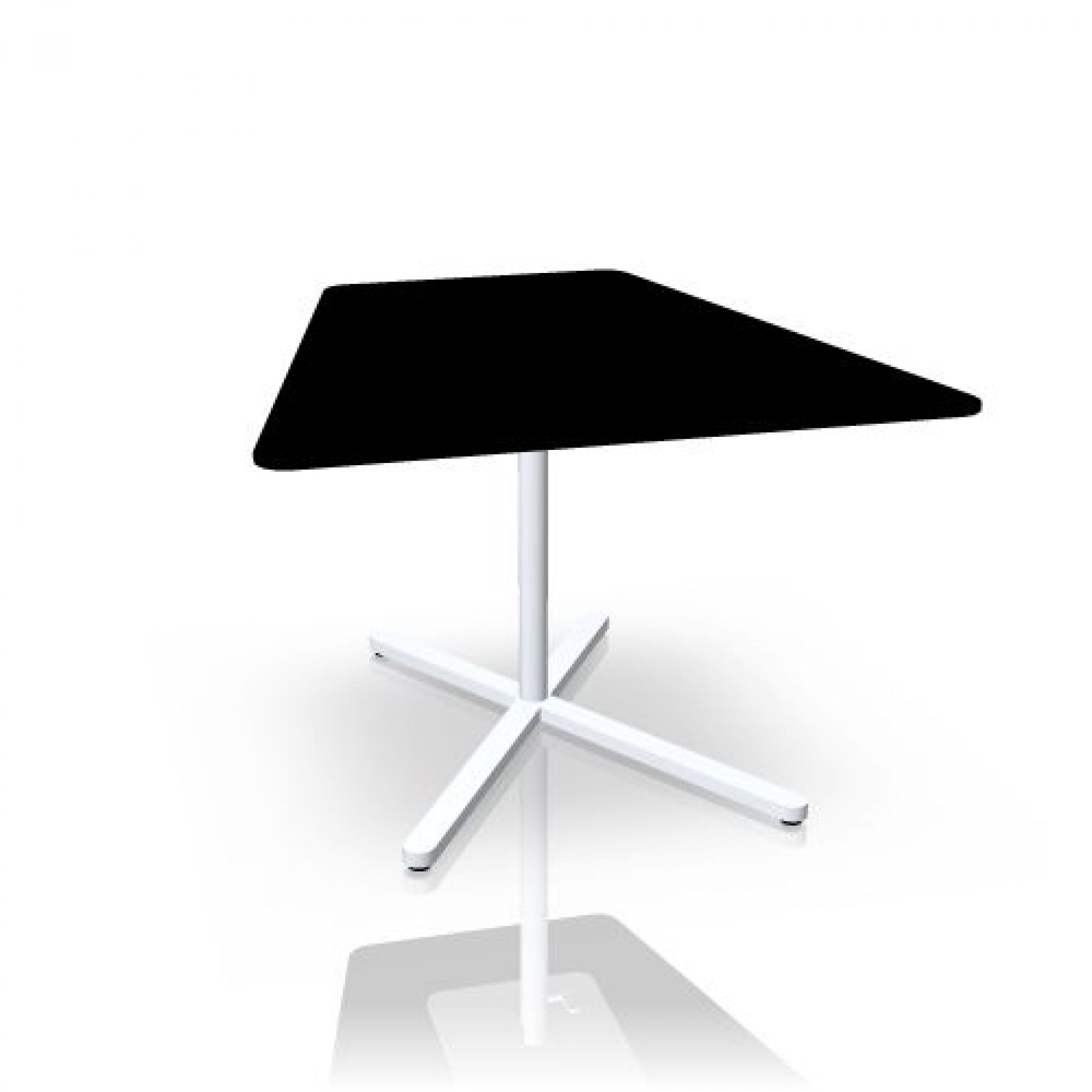 TANGRAMis5 Tisch Trapezform 60,5 cm x 64 cm, 40,5-62,5 cm hoch von Interstuhl