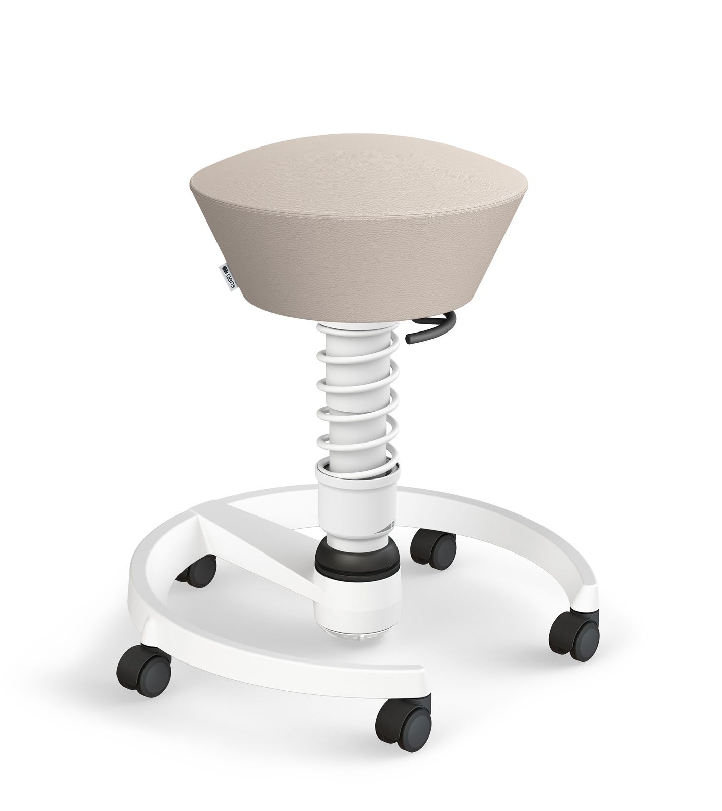 Swopper auf Rollen Hocker Gestell Weiß LIMITED EDITION Aeris 