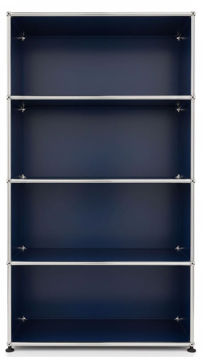 USM Haller Regal Offen H 144 cm Stahlblau