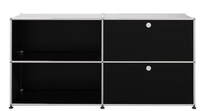 USM Haller Sideboard 2 Offen / 2 Klappen Rechts Graphitschwarz - FAST DELIVERY USM Haller Sideboard 2 Offen / 2 Klappen Rechts Graphitschwarz - FAST DELIVERY