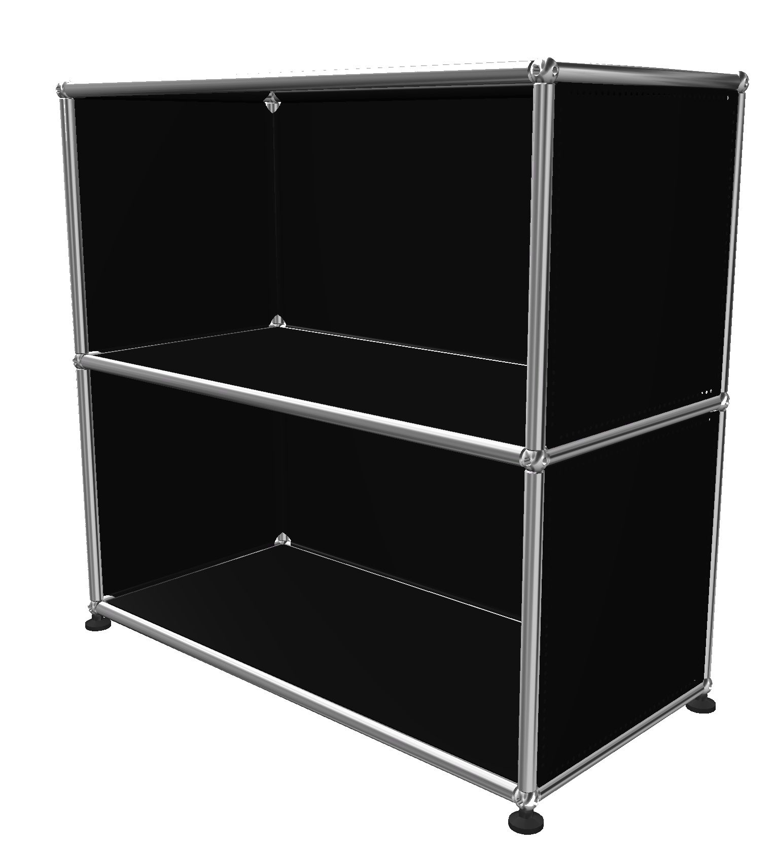 USM Haller Regal Offen H 75 cm Graphitschwarz - FAST DELIVERY