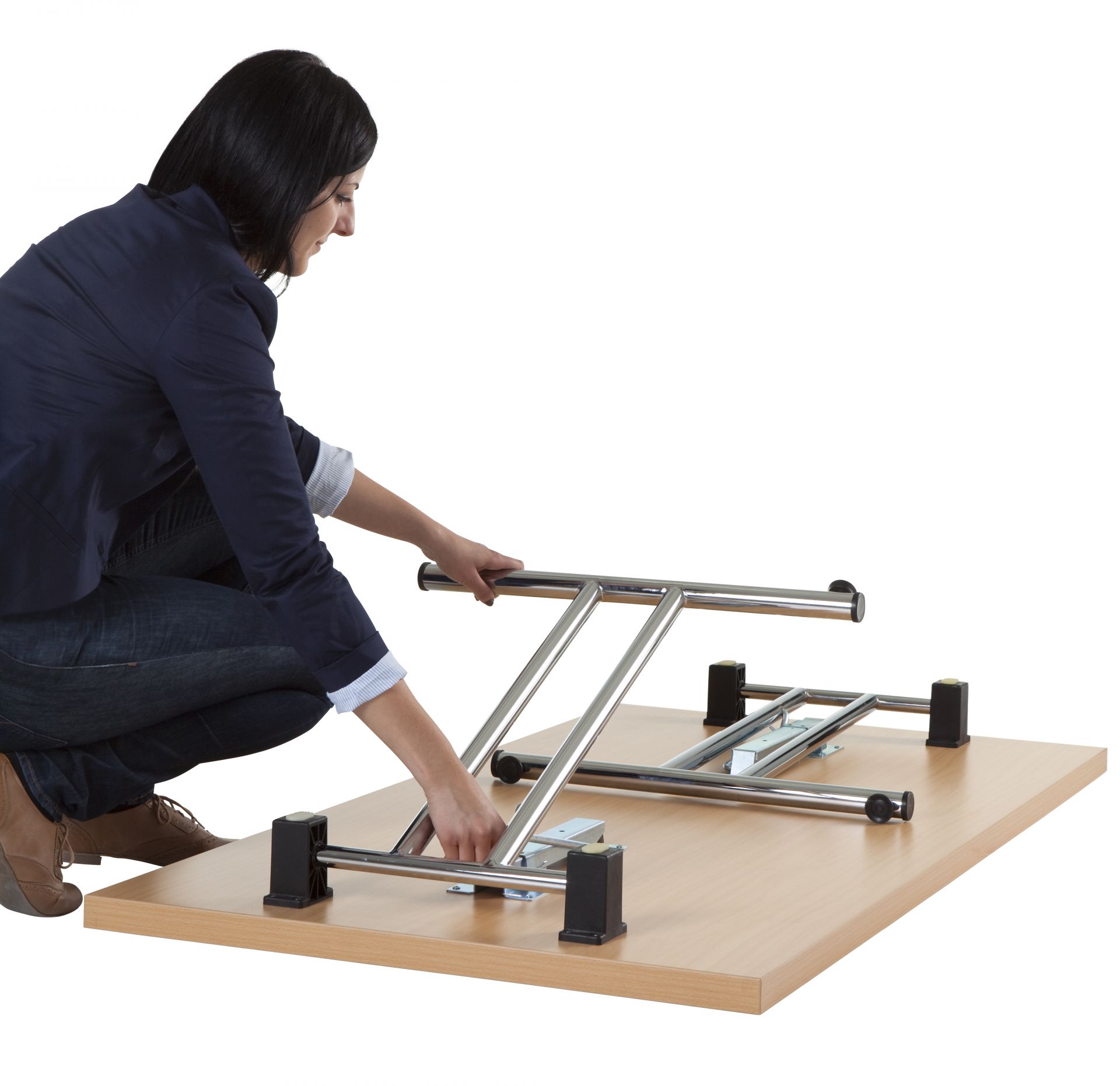 Klapptisch Büromöbel Würzburg 160 cm x 80 cm, 74,5 cm hoch