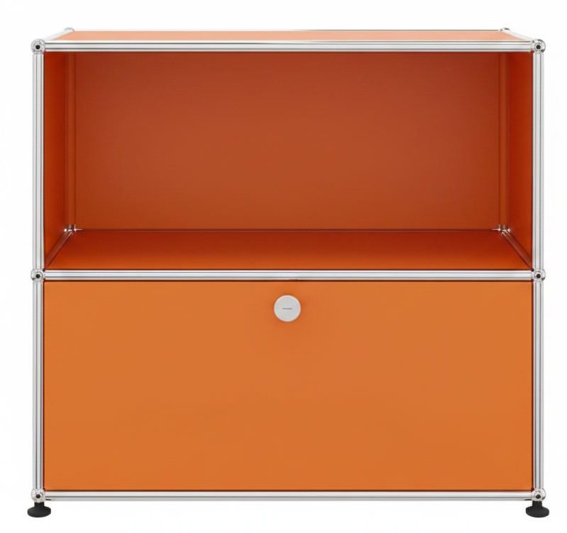 USM Haller Sideboard 1 Offen / 1 Schublade Reinorange